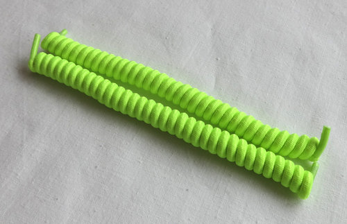 Spiral Schuhband Schnürsenkel Neon Gelb - Reduziert