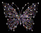 XL Schmetterling bunt Butterfly Strass Bügelbild4 Hotfix Applikation