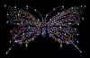 Schmetterling bunt Butterfly Strass Bügelbild11 Hotfix Applikation