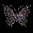 Schmetterling bunt Butterfly Strass Bügelbild12 Hotfix Applikation