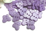 Buttons 13mm acrylic 10 pieces purple butterfly