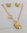 Set butterfly gold chain earrings 01