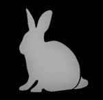 Rabbit reflective iron-on picture 1 hotfix application