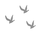3 Vogel Möve reflektierendes Bügelbild 1 Hotfix Applikation PES