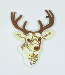 Deer iron-on applique patch 02