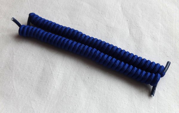 Spiral Schuhband Schnürsenkel Blau2  - Reduziert