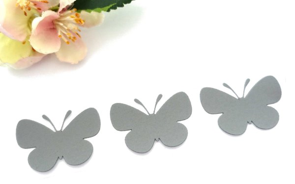 3 Schmetterlinge reflektierendes Bügelbild 1 Applikation
