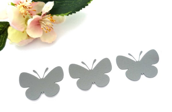 3 butterflies reflective iron-on 1 application cheap