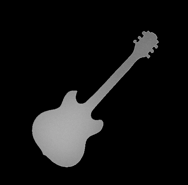 Guitar reflective iron-on picture 1 hotfix application
