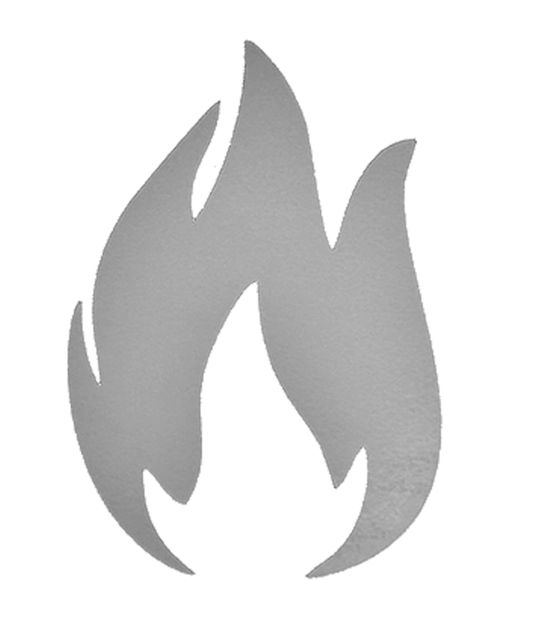 Feuer Flamme reflektierendes Bügelbild 1 Applikation