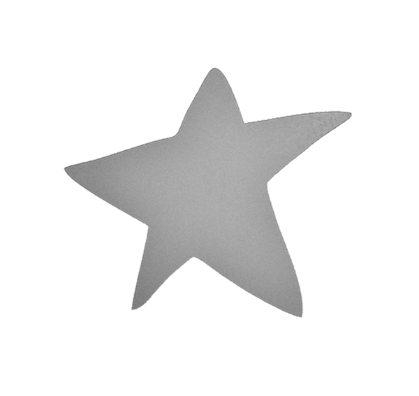 Star reflective iron-on 1 hotfix application