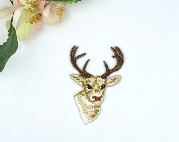 Deer iron-on applique patch 03