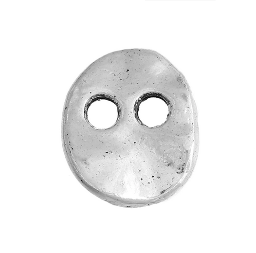 Knöpfe 13mm oval Antik Silber Tracht